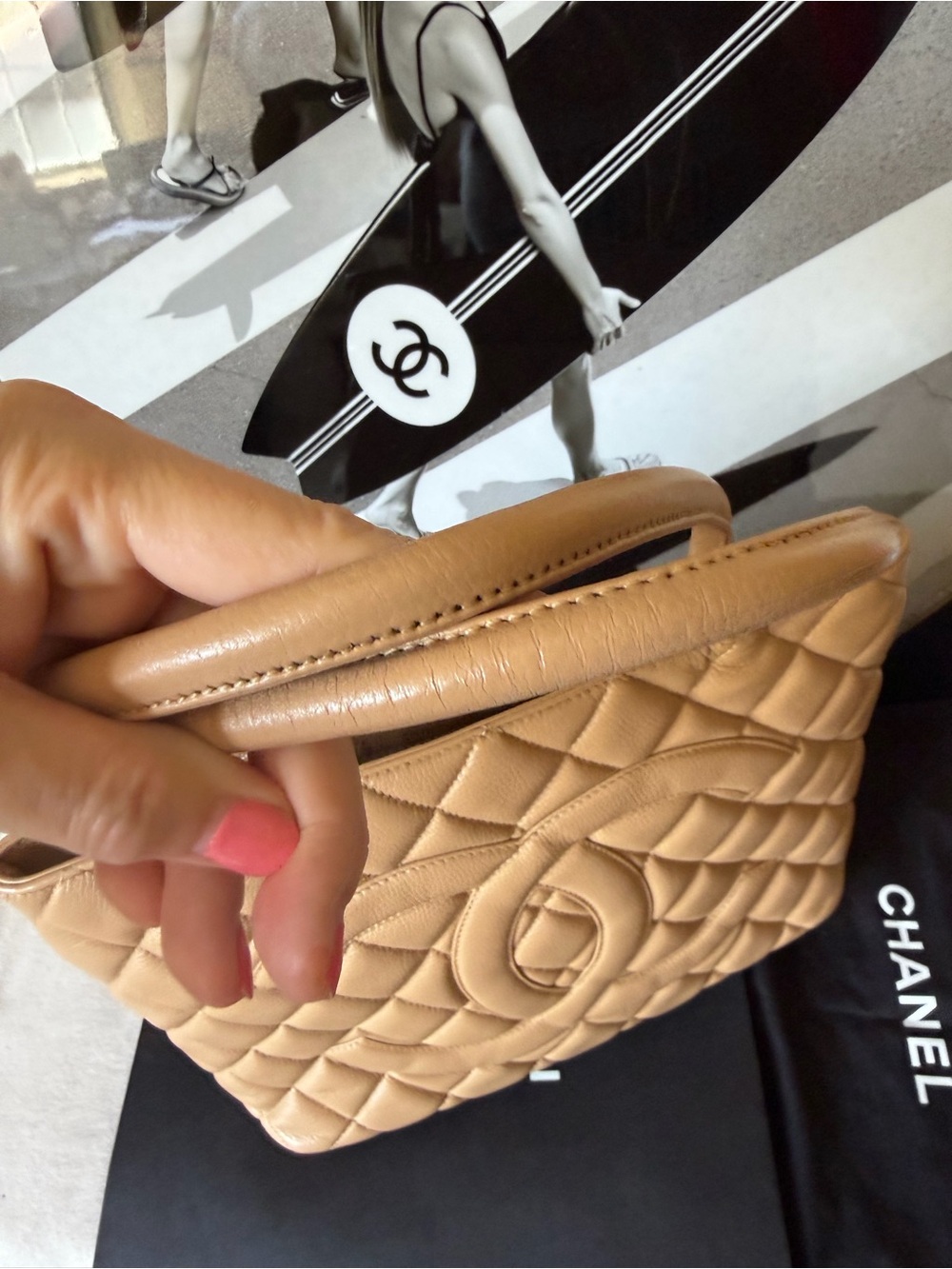 CHANEL Medallion Caviar Leather Tote Bag Large CC Logo - Picture 12 of 16